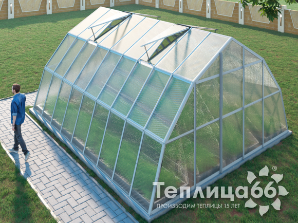 Теплица Рада Балхаш под поликарбонат, ширина 5,0 метров